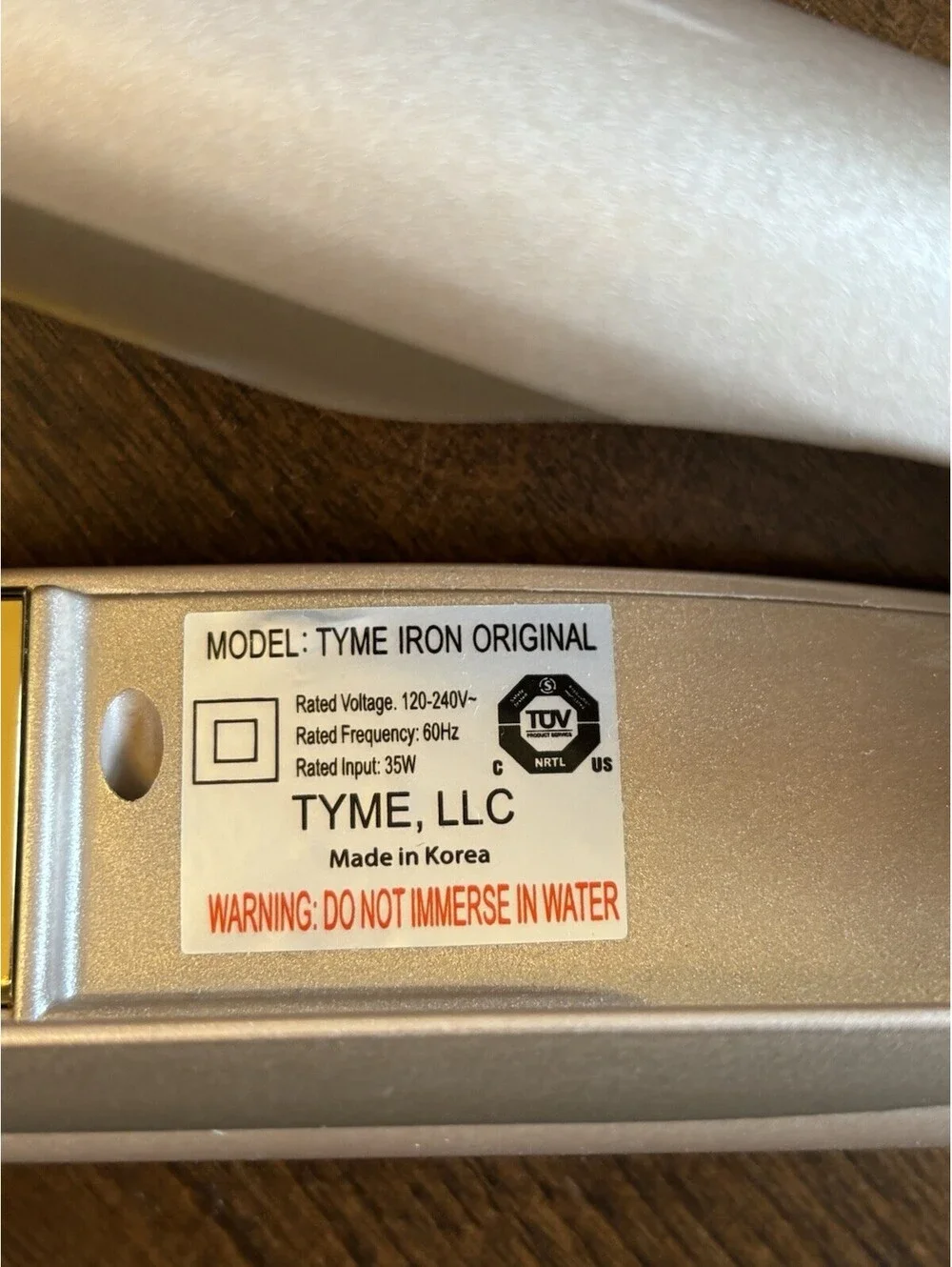 TYME Iron Original Straightener Curling Iron Hair Styler ~ Working Condition